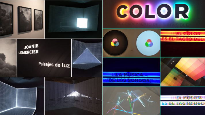 Collage de la exposición de fundación telefónica