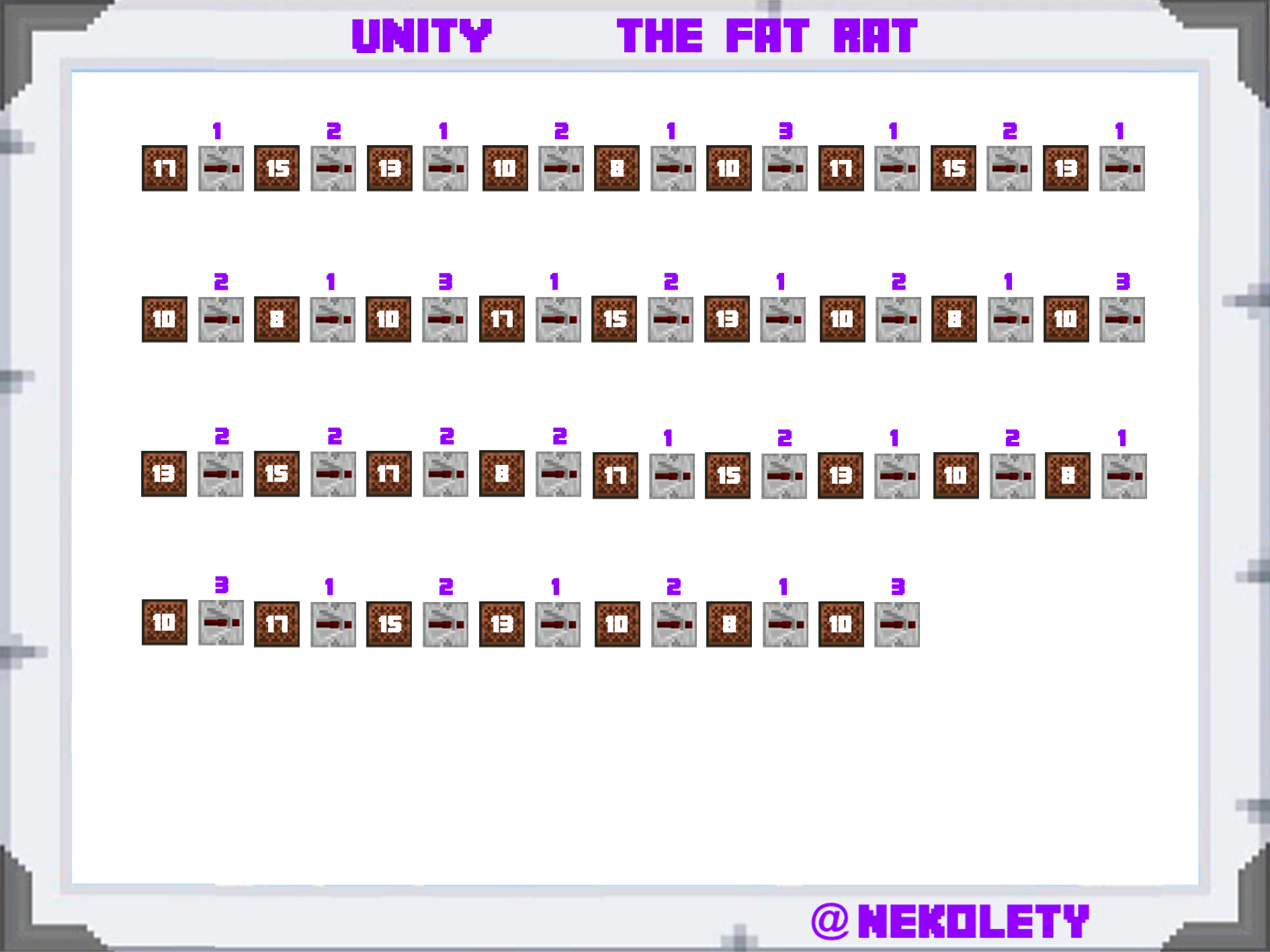 Melodía de Unity en Minecraft